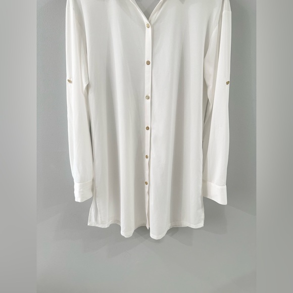 Emily McCarthy Classic Cover Up In Bright White Size XS - Picture 5 of 7